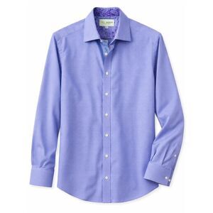 Ted Baker Endurance Blue Microdot Button Down Contrasting Dress Shirt Men’s Sz 1